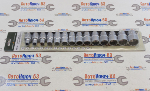 Набор головок 12-ти гранных 1/2 14 предметов 8-24 мм в интернет-магазине avtofirma63.ru 