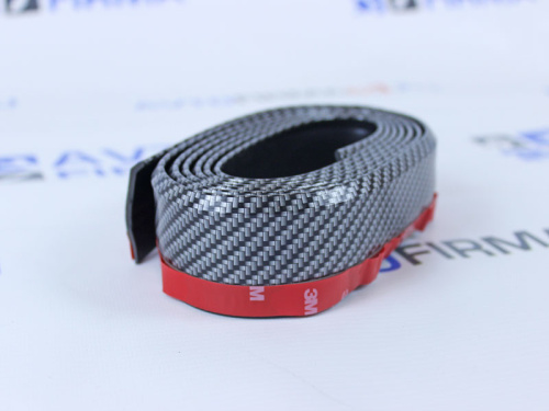 Универсальная резиновая губа Самурай Карбон на передний бампер в интернет-магазине avtofirma63.ru 