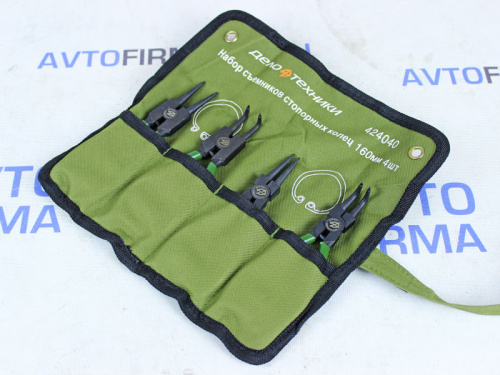 Набор съемников стопорных колец 160 мм, 4 шт. Дело Техники в интернет-магазине avtofirma63.ru 