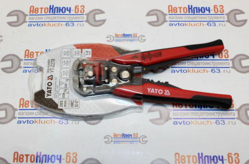Пассатижи для зачистки провода 205 мм профессиональные YT-2270 YATO в интернет-магазине avtofirma63.ru 