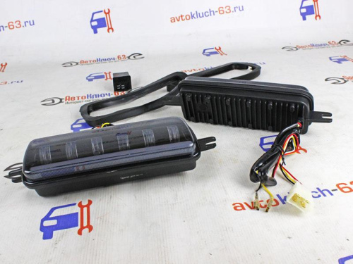 Светодиодные подфарники с ДХО, бегающим поворотником, линзами для 2121, URBAN, BRONTO