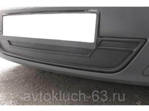 Зимняя заглушка решетки переднего бампера Лада Ларгус с 2012 г. в. в интернет-магазине avtofirma63.ru 