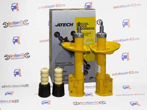 Амортизаторы масляные передней подвески 2180 Веста, Веста SW ATECH SPECIAL-OIL с отбойниками и пыльниками в интернет-магазине avtofirma63.ru 