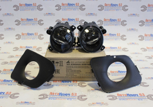 Противотуманные фары на ВАЗ 1118 Калина, ВАЗ 2190 Гранта с рамками Bosсh