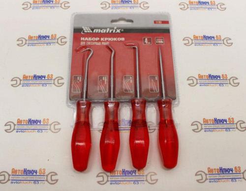 Набор крюков для слесарных работ, 4 штуки Matrix в интернет-магазине avtofirma63.ru 