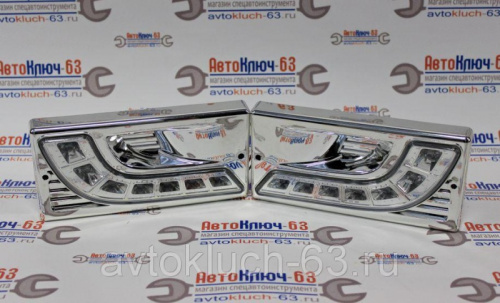 Противотуманные фары LD-345 chrome для Ваз 2110-2115