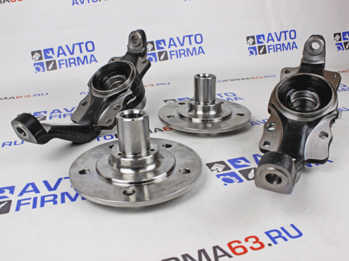 Усиленные нерегулируемые ступицы с кулаками в сборе 2121-2123, 24 шлица на Лада 4x4 Нива