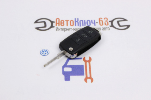 Выкидной ключ замка зажигания для Лада Гранта FL по типу Volkswagen, (3 кнопки) в интернет-магазине avtofirma63.ru 