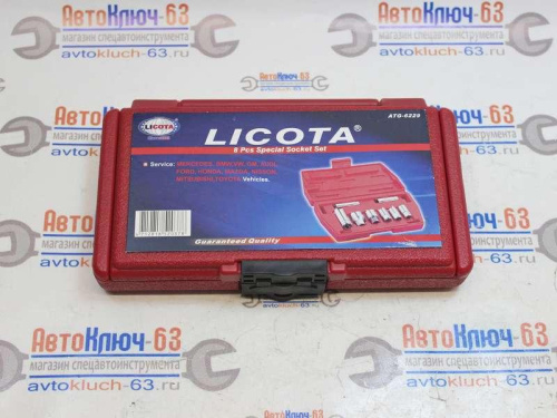 Набор корончатых головок 8 предметов Licota в интернет-магазине avtofirma63.ru 