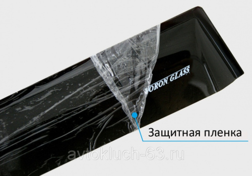 Дефлекторы (ветровики) для окон накладные неломающиеся Samurai Киа Sportage Voron Glass в интернет-магазине avtofirma63.ru 