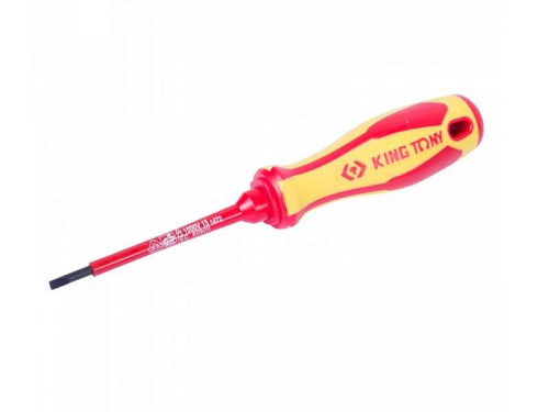 Отвертка шлицевая Slotted 3,0 мм, 75 мм, диэлектрическая KING TONY в интернет-магазине avtofirma63.ru 