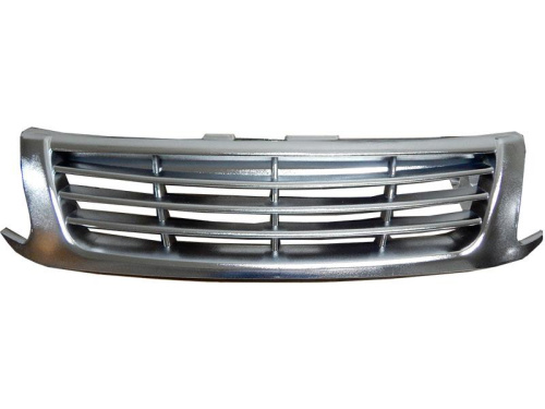 Облицовка радиатора на Лада Гранта пластик, цвет хром, четыре полосы без места под знак в интернет-магазине avtofirma63.ru 