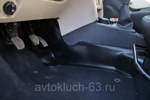 Накладки на ковролин центральные на тоннель Рено Логан-2 АртФорм