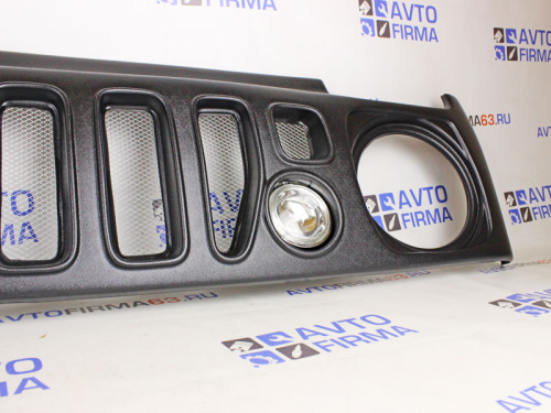 Решетка маска с белыми ДХО на Лада Нива 4х4 в интернет-магазине avtofirma63.ru 