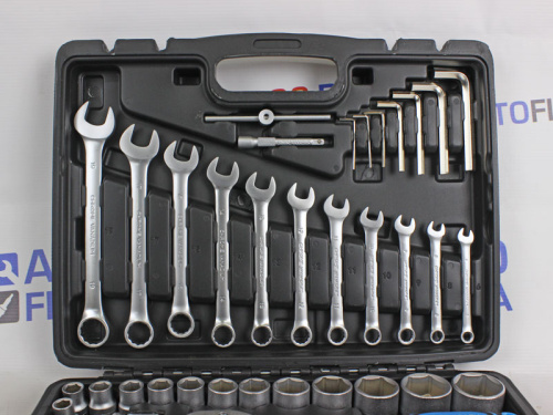 Набор инструмента 77 предметов 1/2 1/4DR, CrV AUTOVIRAZH в интернет-магазине avtofirma63.ru 