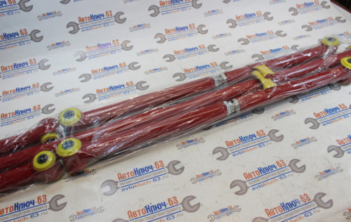 Реактивные усиленные тяги Лада Нива 4х4 регулируемые, втулки желтый полиуретан Лидер-Лифт в интернет-магазине avtofirma63.ru 