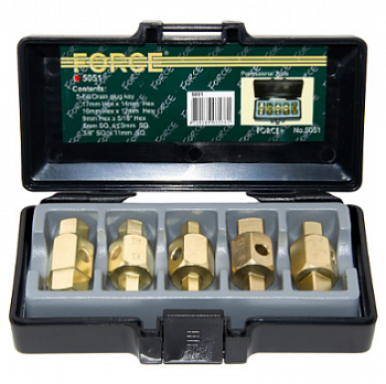 Набор ключей для маслосливных пробок 5 предметов F-5051 Force в интернет-магазине avtofirma63.ru 