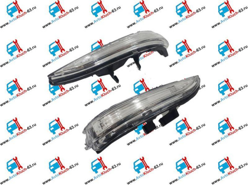 Статические LED повторители поворотника Sal-Man в боковые зеркала Веста