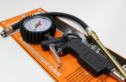 Пистолет для накачки шин грузовой с манометром 42304 АвтоDело в интернет-магазине avtofirma63.ru 