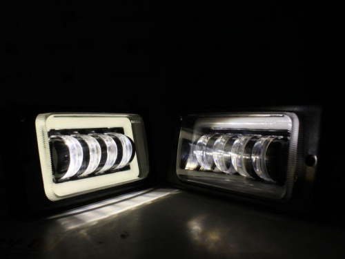 Противотуманные фары на 2110-2112, 2113-2115, 2123 4 линзы с ДХО Sal-Man