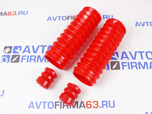Отбойники с пыльниками задней стойки красный полиуретан CS20 Drive ВАЗ 2108-2115 в интернет-магазине avtofirma63.ru 
