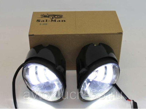 Противотуманные фары для а/м 2170, 2123, Sal-Man 3 линзы 50 W