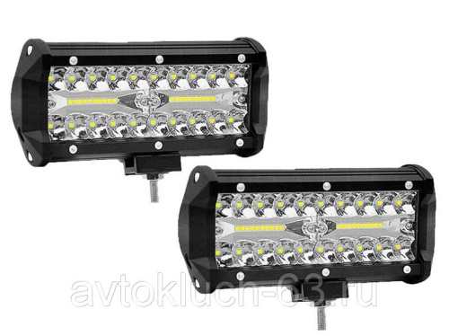 Фара противотуманная прямоугольная диодная 120W JG-120A