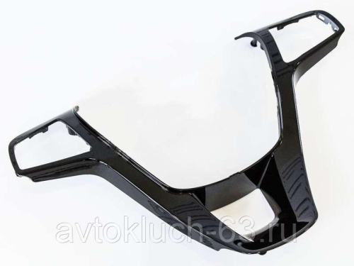 Накладка руля Лада Веста, Икс Рей Люкс черный глянец