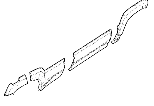 Комплект молдингов для Лада Нива Тревел в интернет-магазине avtofirma63.ru 