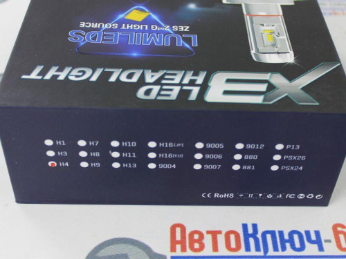 Светодиодные лампы S1 H4 LED 6000K