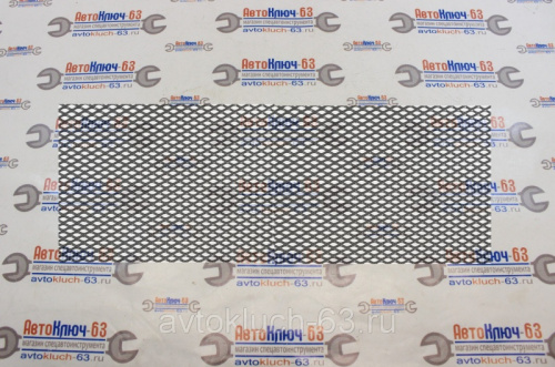 Алюминиевая сетка черная 1200х250 мм, средняя ячейка (8х16 мм), 1273 в интернет-магазине avtofirma63.ru 