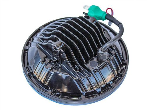 Фары светодиодные для Нива, УАЗ тюнинг с линзованными светодиодами, встроенными ДХО и повторителем NV149