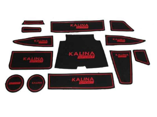 Силиконовые коврики «Sport» на панель приборов Калина-2