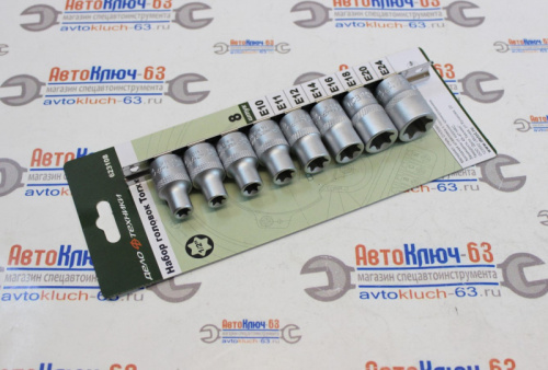 Набор головок TORX 8 предметов 1/2 Е10-Е24 в интернет-магазине avtofirma63.ru 
