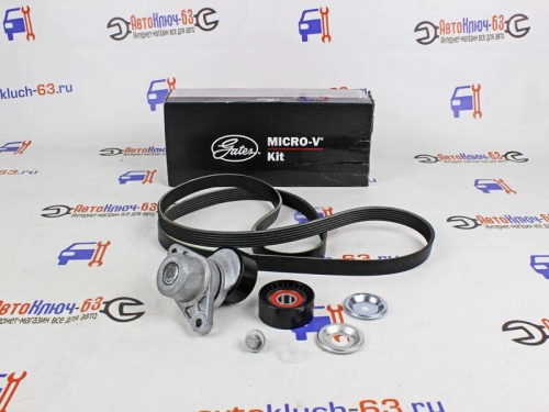 Ремень генератора K4M и K7M с роликами для а/м R-90, Рено Логан, Сандеро, GATES в интернет-магазине avtofirma63.ru 