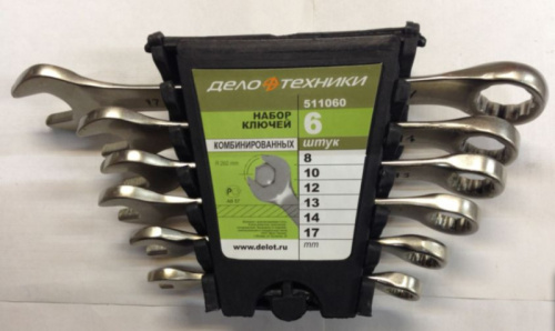 Набор ключей комбинированных 6 шт на холдере Дело Техники в интернет-магазине avtofirma63.ru 