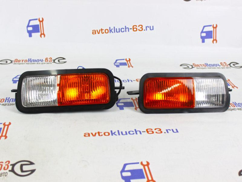 Подфарники нового образца с оранжевым поворотником на 2121