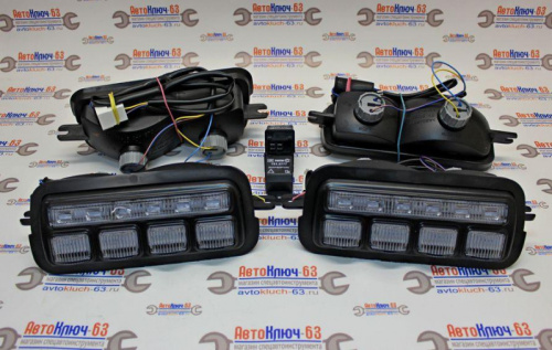 Светодиодные подфарники с ДХО для Лада Нива 4Х4