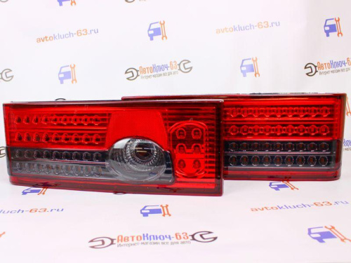 Задние фонари диодные для ВАЗ 2108-2114 красные тонированные