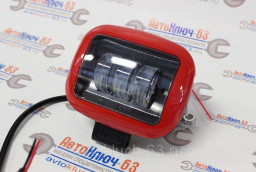 Дополнительная светодиодная фара H-30, красный корпус