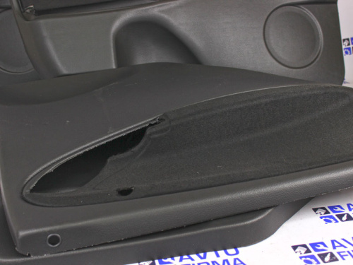 Обивка дверей черная для Лада Калина комплект