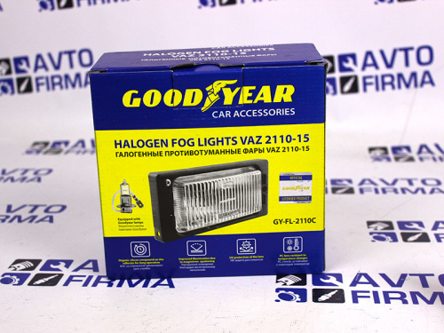 Фары противотуманные галогенные GOODYEAR на ВАЗ 2110-2115 с лампами