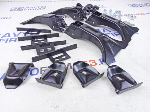 Рейлинги Усиленные с тремя поперечинами на Лада Ларгус c 2012 черный муар в интернет-магазине avtofirma63.ru 