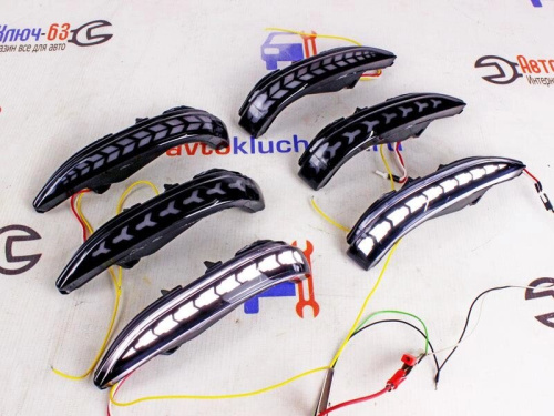 Повторители поворота в боковые зеркала Лада Веста два режима бегающие американки с узором в интернет-магазине avtofirma63.ru 