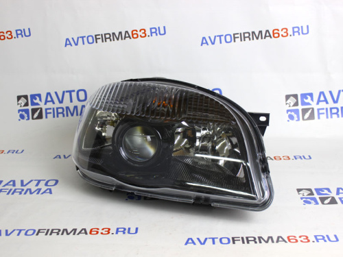 Блок фара правая на Шевроле Нива с линзой ЧЕРНАЯ BERTONE Bosch