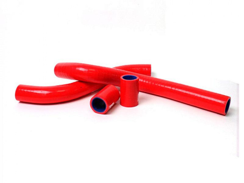 Патрубки радиатора ВАЗ 2108 красный силикон (к-т 4 шт.) A-Sport в интернет-магазине avtofirma63.ru 