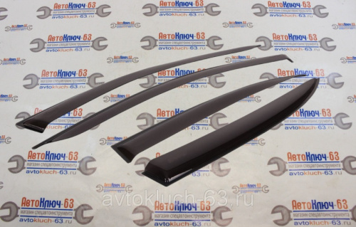 Дефлекторы (ветровики) для окон накладные скотч Лада Калина универсал Voin в интернет-магазине avtofirma63.ru 
