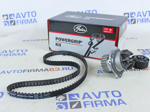 Комплект ремня ГРМ с роликом и помпой для а/м 2190-2191 (FL), 8 кл, GATES (KP15670XS) в интернет-магазине avtofirma63.ru 