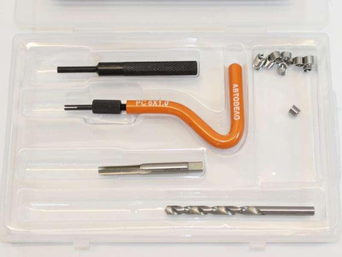 Набор для восстановления внутренней резьбы М6х1.0 16 предметов АвтоDело в интернет-магазине avtofirma63.ru 