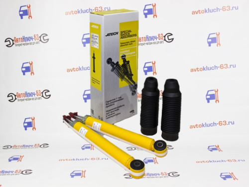 Амортизаторы газомасляные задней подвески Лада Ларгус, Рено Логан-1 ATECH SPECIAL-GAS с отбойниками в интернет-магазине avtofirma63.ru 